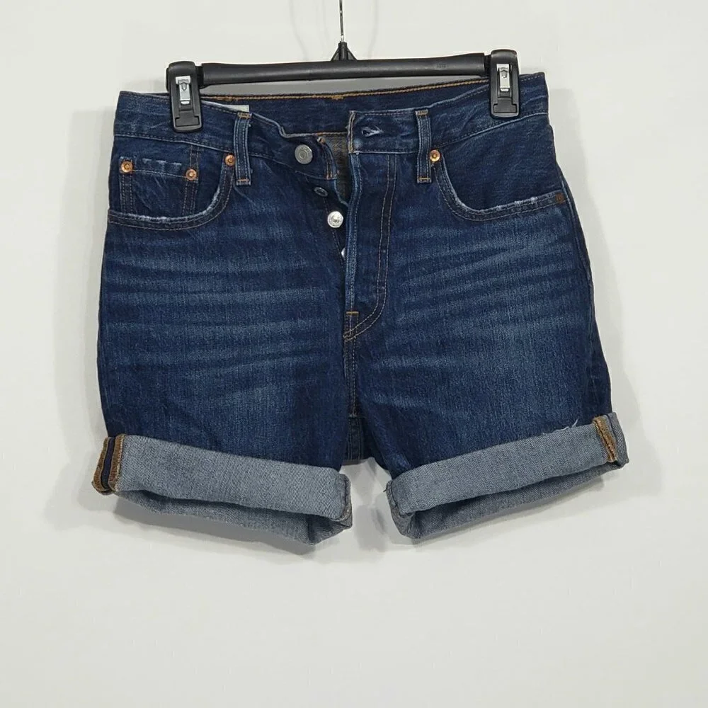 Levis 501  Button Fly Denim Cutoff Shorts  Women's Size 25